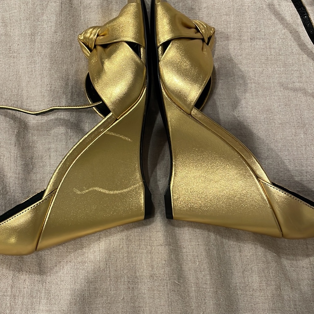 Saint Laurent gold wedges - Picture 8 of 8